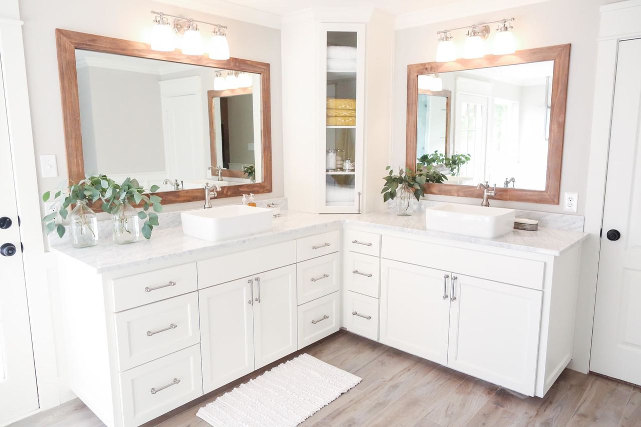 One Sided Bathroom Vanity Layout