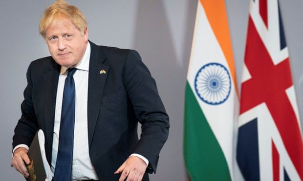 Johnson vows to stop UK exports to India ending up in Russia