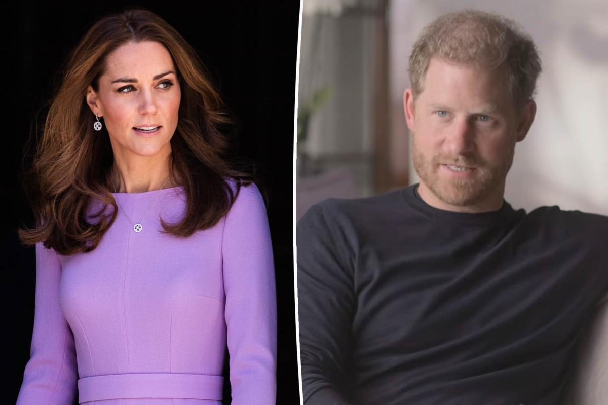 Kate Middleton feels ‘betrayed’ by Prince Harry over Netflix doc: report