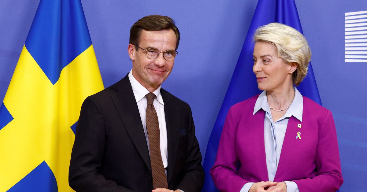 Swedish PM Kristersson says EU needs to discuss competitiveness, not just state-aid