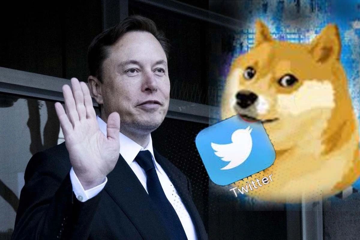Elon Musk Replaces Twitter's Blue Bird Logo With 'Doge' Meme